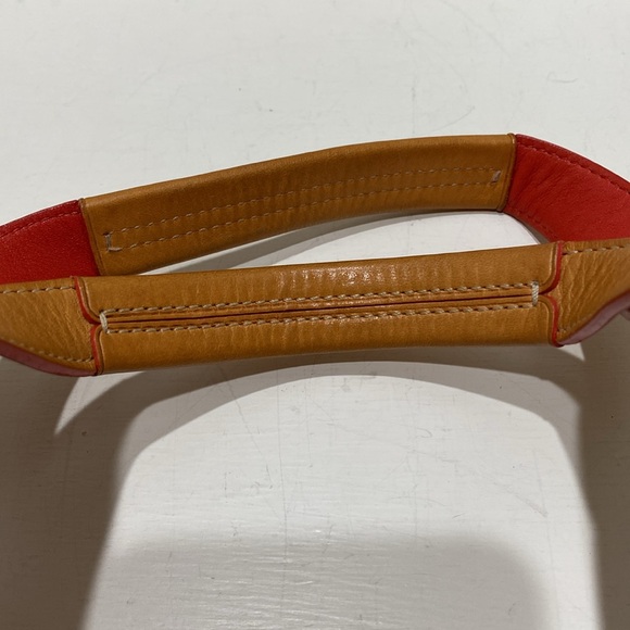 COACH (#4435) Multicolored Striped Fabric/ Tan Leather Shoulder/ Tote Bag - Picture 12 of 16